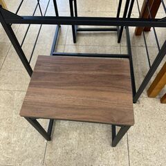 ★リユースのサカイ高崎店★TJ12347 (株)ニトリ 2人掛けダイニングセット 茶 H70×D75×W63 クリーニング済みの画像