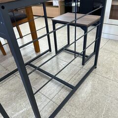★リユースのサカイ高崎店★TJ12347 (株)ニトリ 2人掛けダイニングセット 茶 H70×D75×W63 クリーニング済みの画像