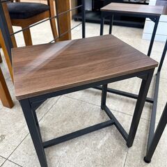 ★リユースのサカイ高崎店★TJ12347 (株)ニトリ 2人掛けダイニングセット 茶 H70×D75×W63 クリーニング済みの画像