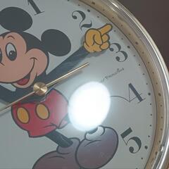 【昭和レトロ】Disney Time Quartz ミッキー掛け時計 動作品の画像