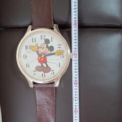 【昭和レトロ】Disney Time Quartz ミッキー掛け時計 動作品の画像