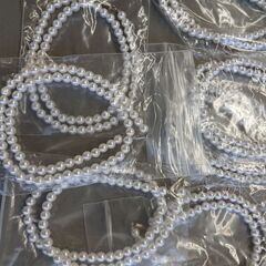 【受渡し済】パールネックレス10個　フェイク　０円の画像