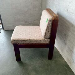 【カリモク】刈谷木工 1人掛けソファ ダイニングチェア ヴィンテージ家具 レア 昭和レトロ カリモク家具 布張り レトロ家具 ② Y1955の画像