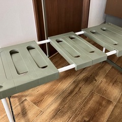 横収縮押入れラック 2個セット①の画像