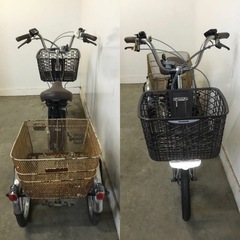 △ q 岐阜発/パナソニック/電動アシスト三輪自転車/スイングなし/3段変速/バッテリー16Ah/充電器なし/走行確認/現状品/管30s/R7.4/12 △の画像