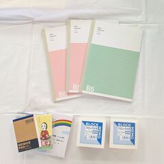 新品ノート3冊　＆　メモ帳の画像