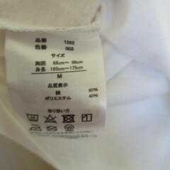 男女兼用　白色Tシャツの画像