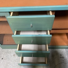飾り棚　キャビネット　グリーン　収納　の画像