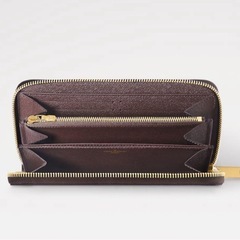 LOUISVUITTON ダミエ柄 長財布 ファスナーの画像