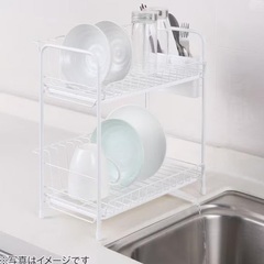 ニトリ　水切りラック　２段の画像