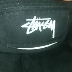 stussy ステューシー　クラウン 古着　刺繍ロゴ キャップ　黒 ブラックの画像