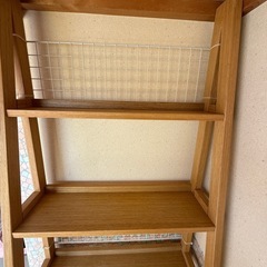 （お話し中）木製本棚 の画像