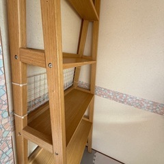 （お話し中）木製本棚 の画像