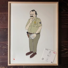 版画 YUSUKE HANAI STRANGER THINGS JIM HOPPERの画像