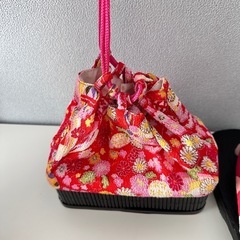 浴衣(帯 かご巾着 下駄)6点セットの画像