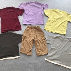 サイズ130半袖Tシャツ5枚　ハーフパンツ1着の画像