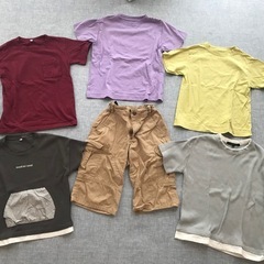 サイズ130半袖Tシャツ5枚　ハーフパンツ1着の画像