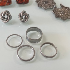 【まとめて13点500円】ピアス　リング　ネックレスなどの画像