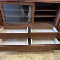 🌳北欧家具🌳高野木工 cano キッチンカウンター キャビネット ローカップボード キッチン収納　ウォールナット材 カノ 天然木　ナチュラル NO.2293F　の画像