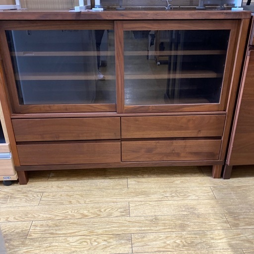 11/8値下げしました?北欧家具?高野木工 cano キッチンカウンター キャビネット ローカップボード キッチン収納　ウォールナット
