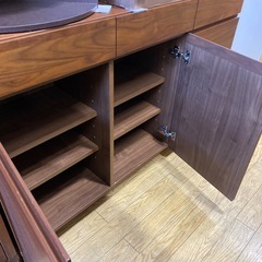 🪴北欧スタイル🪴無印良品 キッチンカウンター キャビネット ウォールナット材 キッチン収納 サイドボード MUJI NO.2294Fの画像