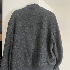 H&MメンズLサイズグレージャケットの画像
