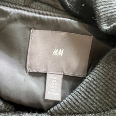 H&MメンズLサイズグレージャケットの画像