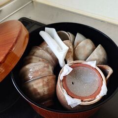萩焼の煎茶碗セットの画像