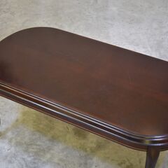 ≪zyt2361ジ≫ maruni/マルニ木工 ベルサイユ センターテーブル112 3387-22 オーバル型 猫脚 幅112cm 高さ45cm 中古家具/宮城県仙台市 70725-04の画像