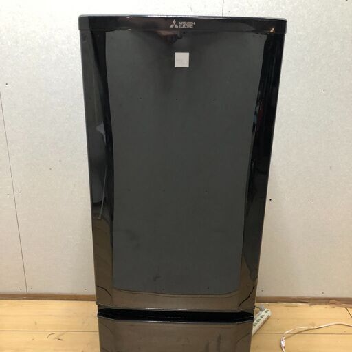 三菱電機 冷蔵庫 168L MR-P17EE-KK 2020年製 ブラック 動作品 外装キズあり 【糸島市内 送料無料】250730-