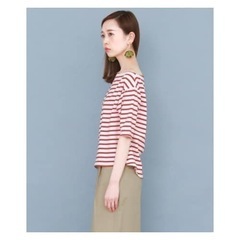 KBF ワンショルダーボーダーカットソーの画像