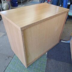 3段チェスト 幅75cm 木製 引出し×４ 収納 タンス キャビネット ライト ブラウン 札幌 北20条店の画像