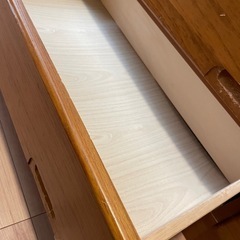 カントリー調ローチェスト　タンス 4段 木製 衣類収納 の画像
