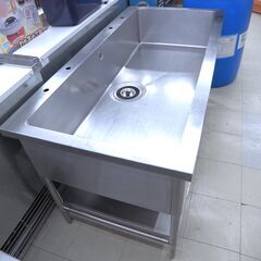 ステンレス一槽シンク　W1500　リユース品　価格　33,000円の画像