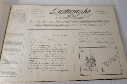 フランス アンティーク オートグラフ 1862年 直筆