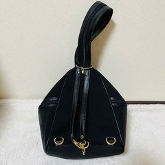 レディース 肩掛け リュック 2way カバン かばん 黒 ブラックの画像