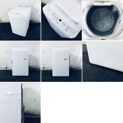 ID:sg220237 ヤマダ電機 YAMADA 洗濯機 一人暮らし 中古 2024年製 全自動洗濯機 5.5kg ホワイト 送風 乾燥機能付き YWM-T55LW  【リユース品：状態B】【送料無料】【設置費用無料】の画像