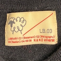 ［NANO universe］毛玉レスニット スーパーファインゲージクルーネックの画像