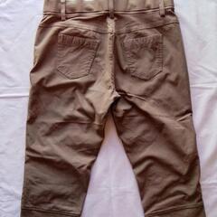 バミューダパンツ　ハーフパンツ　茶の画像