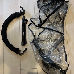 エアバギー　ハンドルブレーキ・レインカバー・空気入れ付きの画像