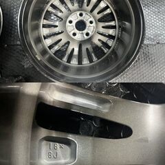 TOYOTA トヨタ 220系クラウン Gエグゼクティブ 純正ホイール 18インチ 4本 8J5HPCD114.3+45 スパッタリング 　(MHG001)クレジットカード QRコード決済可能の画像