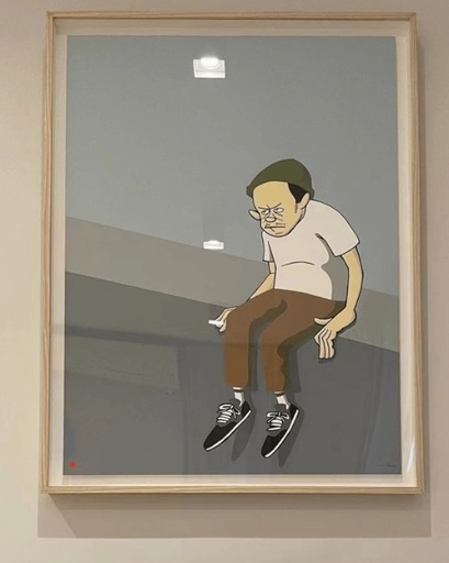 【額装済】YUSUKE HANAI「Untitled」シルクスクリーン花井祐介