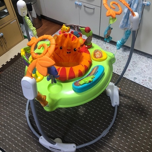 Fisher-Price フィッシャープライス ベビー レインフォレスト ジャンパルーⅡ Baby Tiger Time Jumperoo【日本正規品】3ヶ月〜 赤ちゃん 幼児 子供 乗用玩具