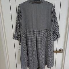 新品　チュニックワンピース　オーバーシャツワンピの画像
