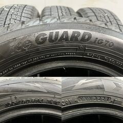 YOKOHAMA ice GUARD iG70 165/60R14 14インチ スタッドレス 4本 21年製 エブリイワゴン スクラムワゴン等　(KTA306)クレジットカード QRコード決済可能の画像