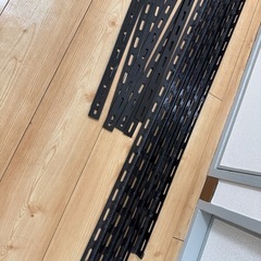 【鉄製アングルセット】900mm×L型4本＋450mm×平型8枚｜DIY・棚製作などにの画像