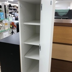 ランドリー用チェスト　1枚扉　4段　キズ有　ホワイト　【トレファク堺福田】の画像