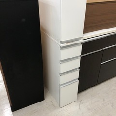 ランドリー用チェスト　1枚扉　4段　キズ有　ホワイト　【トレファク堺福田】の画像