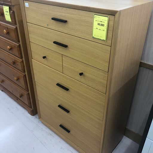 【ジャングルジャングル和歌山店】【Wa1899】チェスト  整理タンス  ナチュラル       リユースショップ リサイクルショップ 中古家具  オフィス家具 アンティーク  和歌山市 岩出市 海南市 岬町 和歌山 大阪