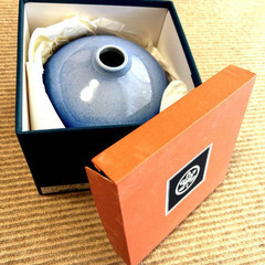 【未使用品】青藍　花生　創作陶器 たち吉の画像